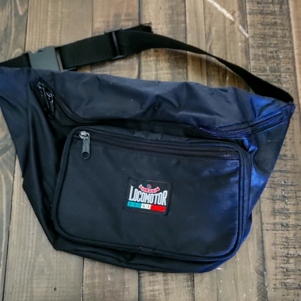 LLAMA Locomotor original Fanny pack black waist carry belt bag adjustable strap